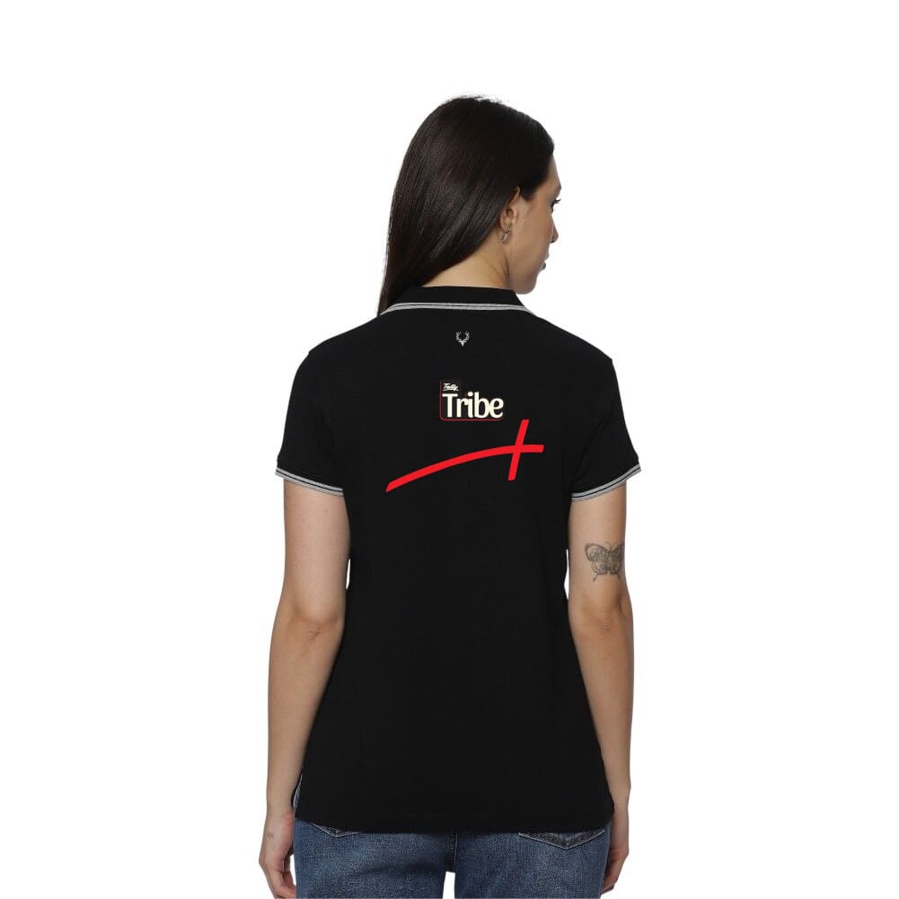 Allen Solly Polo T-shirt Women- Black